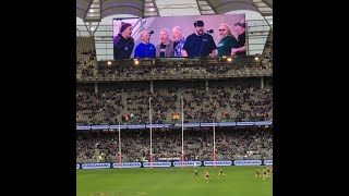 The Albany Shantymen at Optus Stadium Perth 08/08/2021. Fremantle Dockers vs Brisbane Lions