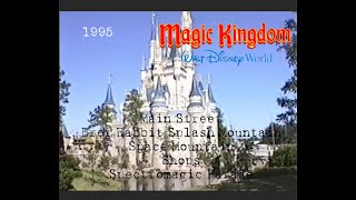 Disney Magic Kingdom 1995 Orlando Florida. Theme Parks in the 90s