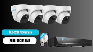 Reolink RLC-820A \u0026  Reolink  RLK8-800D4 NVR 4K CCTV install