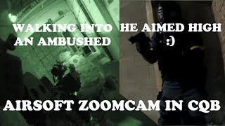 Airsoft ZoomCam - Tried to Breakout - Boxed in Good.