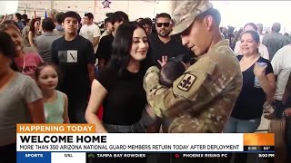 Over 350 Arizona National Guard members return home following deployment