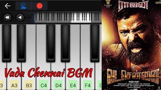 Vada Chennai Rajan BGM | King Of Sea | Easy Piano Tutorial | Perfect Piano | Dhanush