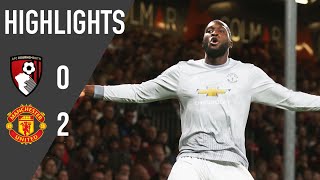 Manchester United 2-0 AFC Bournemouth (A) | Premier League Highlights | Manchester United
