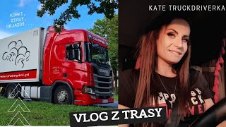 VLOG praca kierowcy chłodni / korki, stau i objazdy / Kate Trucking Girl TruckDriverka