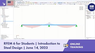 RFEM 6 for Students | Introduction to Steel Design | June 14, 2023