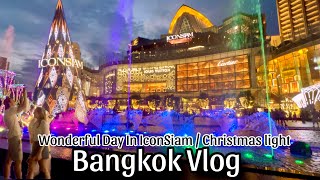 Bangkok Vlog, Enjoy Day at ICONSIAM / Christmas Illumination