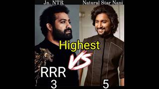 Jn. NTR V/S Natural Star Nani |#ntr#nani#rrr#dasara#ntr30movie#nani30#shorts |