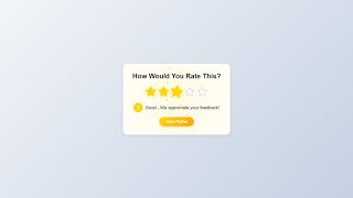 🌟 Build a Star Rating System in HTML, CSS & JavaScript