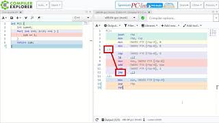 You should use Compiler Explorer