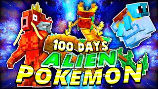 We Spent 100 Days in Minecraft Pokémon with Fakemon ONLY