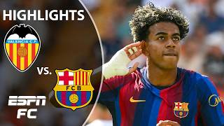 LAMINE YAMAL BRACE ⚽⚽ Valencia vs. Barcelona | LALIGA Highlights | ESPN FC
