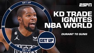 The Kevin Durant trade sends the NBA World into a FRENZY 🤯 Suns' chances & the Nets' future | Get Up