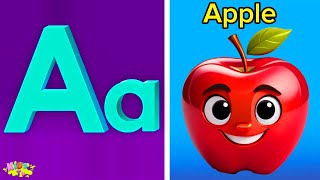 ABC Phonic Song - Toddler Learning Video Songs, A for Apple, Nursery Rhymes, Alphabet Song for kids