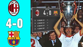 AC Milan 4-0 Barcelona | 1994 UEFA Champions League Final | Highlight & Goals
