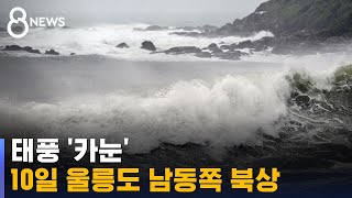 일 규슈 통과하는 태풍 '카눈', 10일 울릉도 남동쪽 북상 / SBS 8뉴스