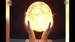 Amazing ! Room Decor Piece making at home     cool craft idea    handmade table decor paper  lamp