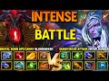 INTENSE LATE GAME BATTLE | Brutal Burn DPS Bloodseeker Vs. Queen of High Ground Attack Drow Ranger