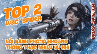 WBG Spider | TOP 2 Sever  6500 điểm đánh nước Valda Cui siêu khó chịu với F3 quét Map cực gắt