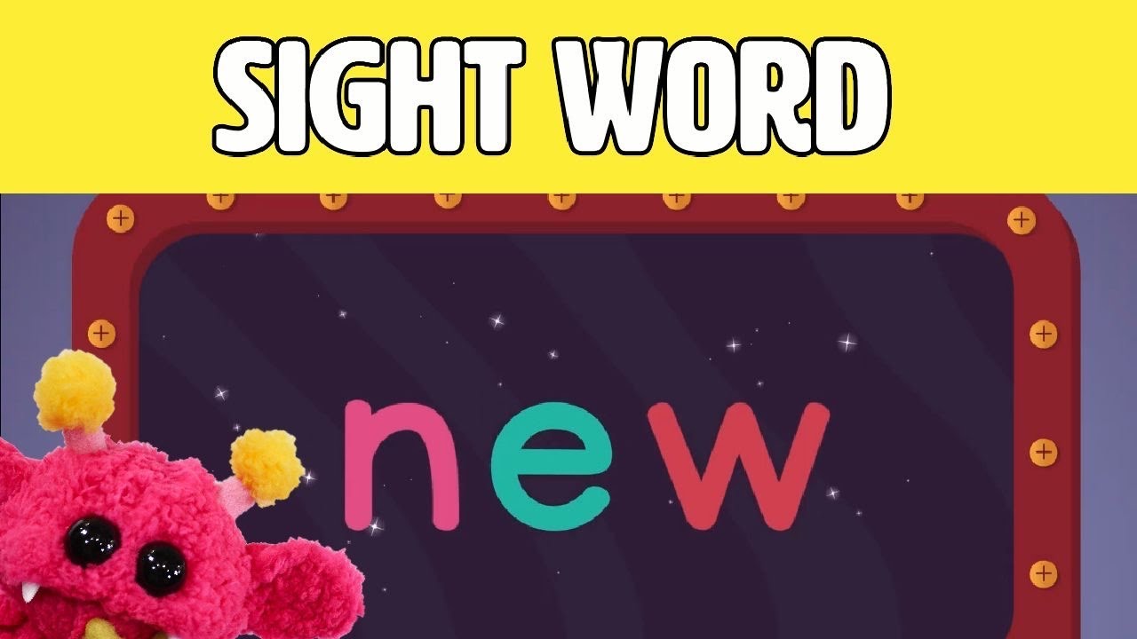 New Let S Learn The Sight Word New With Hubble The Alien Nimalz