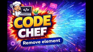 Code Chef | Remove element | DSA JS