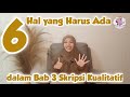 6 Hal yang Harus Ada dalam Bab 3 Skripsi Kualitatif I Seri Skripsi Part 19