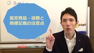 指定商品・役務と商標記載の注意点 東京都千代田区 弁理士 商標登録