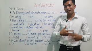 លំហាត់Grammar ចេញ BacII 2021!