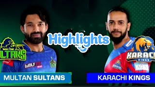 Full Highlights | Karachi kings Vs Multan sultans | Match winning | PSL