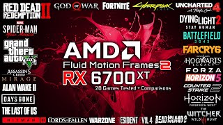 AFMF 2 on RX 6700 XT - Test in 28 Games