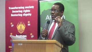 SAHRC Chairperson Bongani Majola opening the Police and Human Rights Dialogue