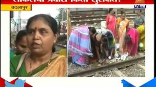 Badlapur : Railway Track Poojan 28th October 2015