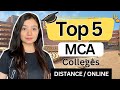 Best 5 MCA Colleges | MCA Distance Learning Colleges | Online MCA