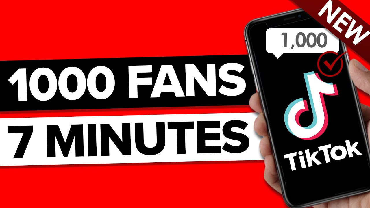 How To Get 1000 Followers On TikTok In 7 Minutes 2024 (REAL FREE TIKTOK ...