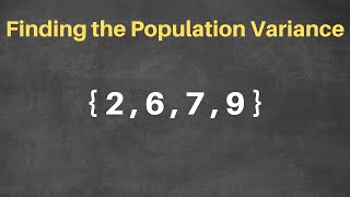 Statistics - How to Calculate Population Variance