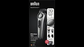 Braun Beard Trimmer 7 (BT7320) unboxing and first impression