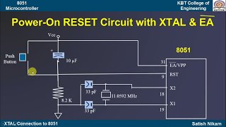 Reset Circuit and Power on Reset circuit of 8051 Microcontroller