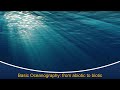 Marine Biology at Home 3: Basic Oceanography