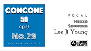 Concone 50, Op.9 No.29(Medium Voice with Vocal)