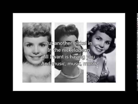 TERESA BREWER - Music Music Music（1949）with Lyrics - YouTube