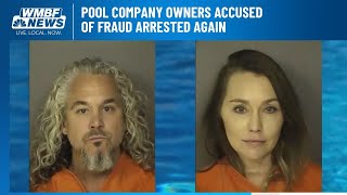 Horry County pool company owners accused of fraud arrested again