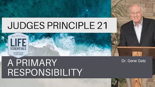 Judges Principle 21: A Primary Responsibility