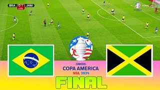 BRAZIL vs JAMAICA - Final Copa America 2024 | Full Match All Goals | Football Match