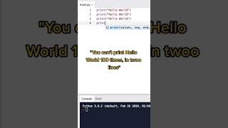 How to write a for loop in python #shorts #programming #pythontutorial