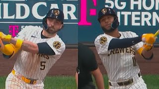 Jackson Chourio and Garrett Mitchell Hit Home Runs in 8th to Take the Lead Away from the Mets!!