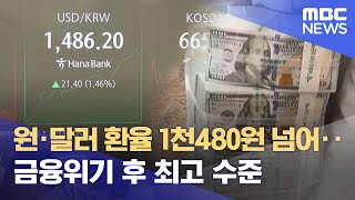 원·달러 환율 1천480원 넘어‥금융위기 후 최고 수준 (2024.12.27/12MBC뉴스)