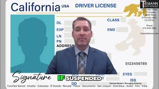 CA Driver's License Suspended? Tiemann Defense Explains Why & How to Get It Back!