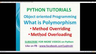What is polymorphism | polymorphism in python | python tutorials