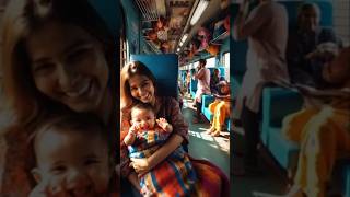 Cute baby saved by rabbit in Indian train #shorts #cutebaby #rabbit