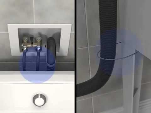 Washing Machine Drain Hose Installation Tutorial | Whirlpool Self Help Videos Washing Machine Drain Hose Installation Tutorial | Whirlpool Self Help Videos