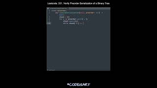 Leetcode 331. Verify Preorder Serialization of a Binary Tree in Python | Python Leetcode | Tutorial